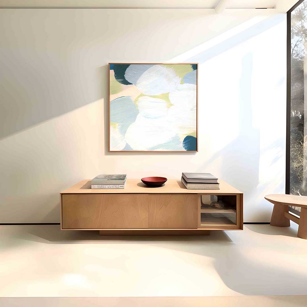 Abstracte vormen – vierkante schilderkunst wanddecoratie van WallArtistic