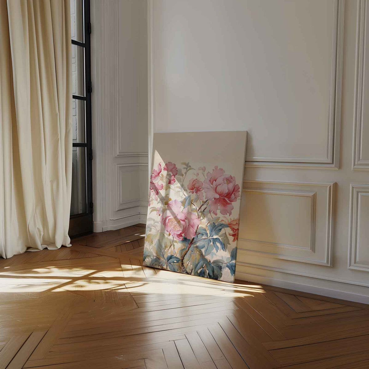 Bloemenpracht op Behang – dibond kunstwerk als wanddecoratie