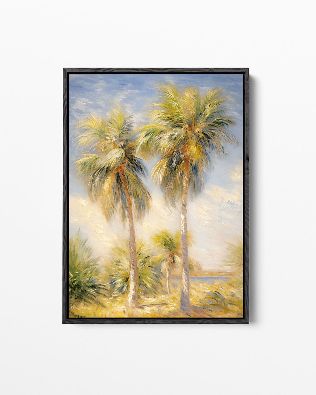 Tropische palmbomen – staand wanddecoratie kunstwerk