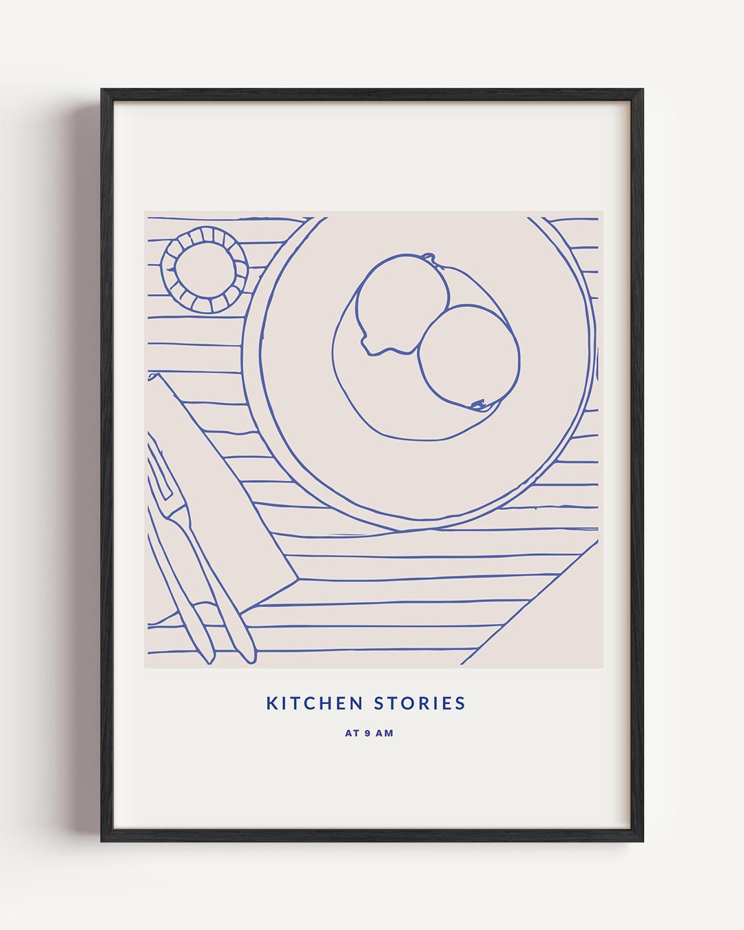 Kitchen Stories Breakfast – keuken portret poster als wanddecoratie