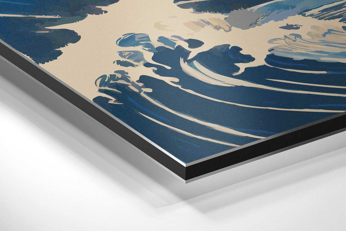 Golven van de Oceaan – canvas kunstwerk als wanddecoratie
