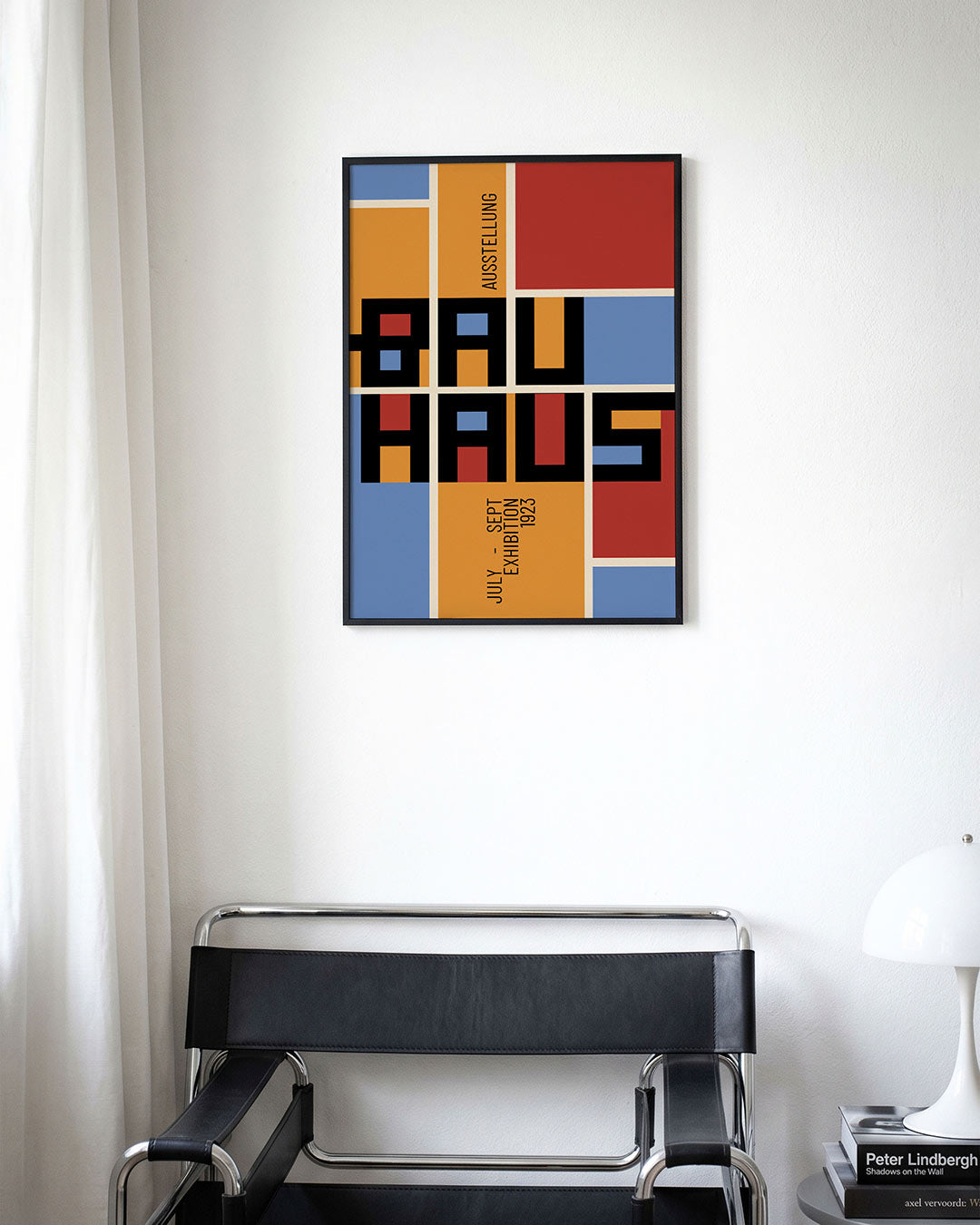 Vorm en kleurvlakken – moderne Bauhaus wandkunst als poster