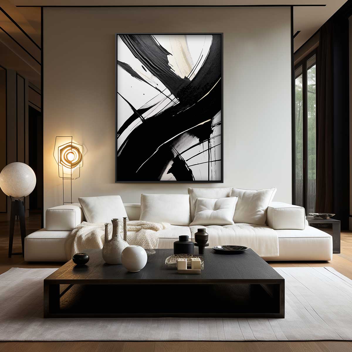 Tijdloze Slagen – modern portret kunstwerk van WallArtistic