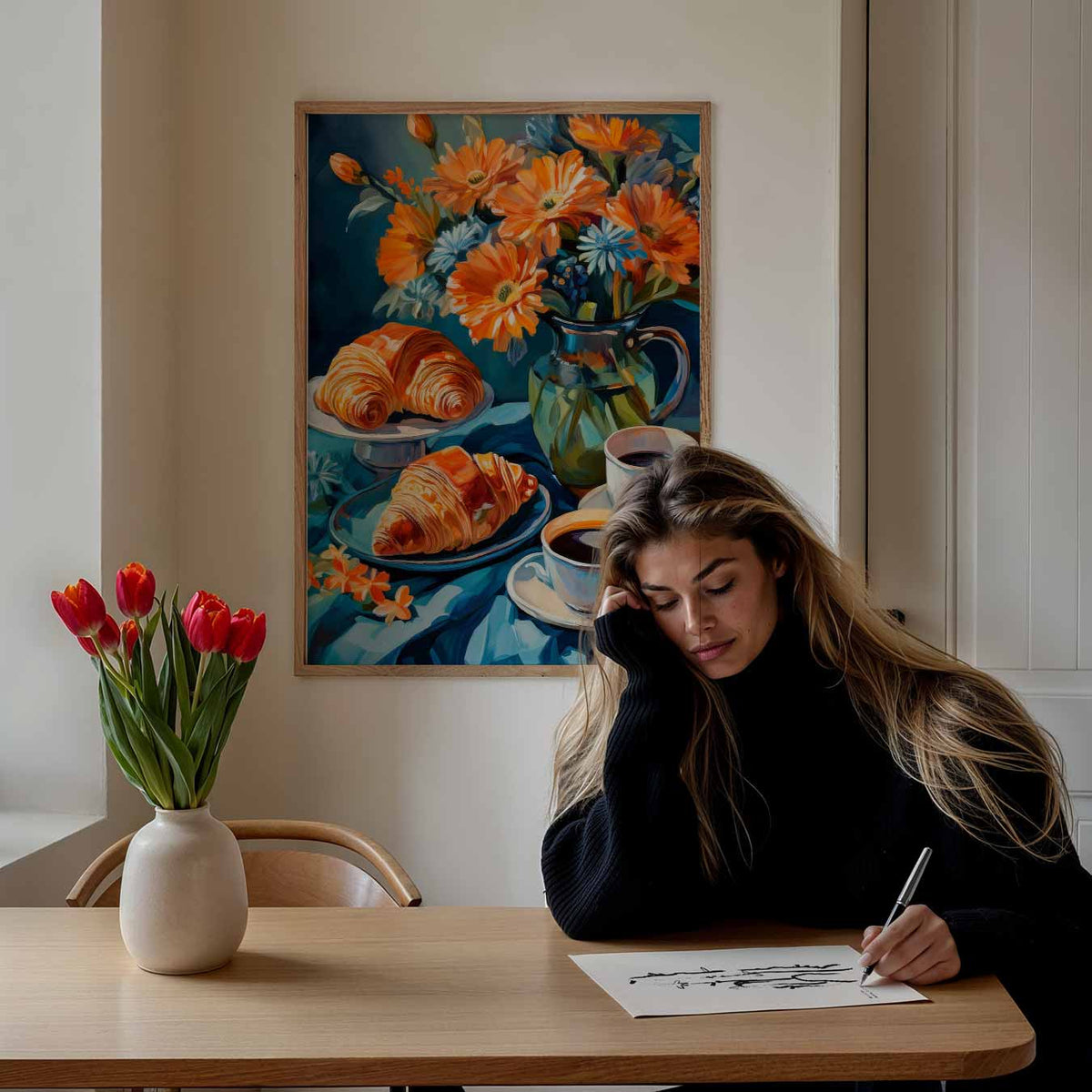 Rustieke Ontbijt Sfeerposter – keuken portret poster, afbeelding 7