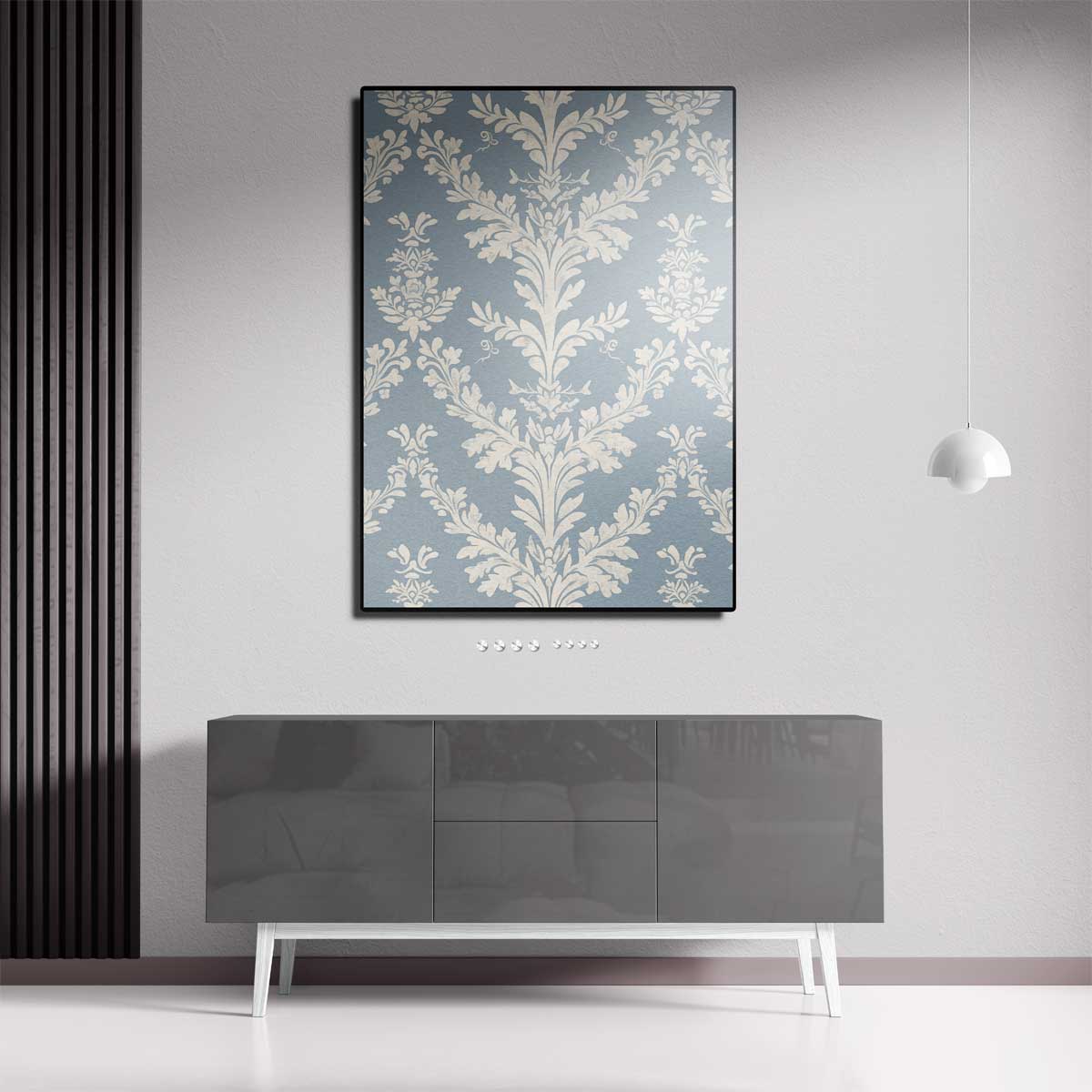Klassiek Barok Bloemenbehang – dibond kunstwerk als wanddecoratie