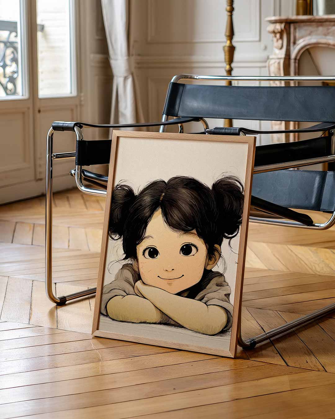 Schattige Kinderposter met Vrolijke Illustratie – urban poster in staand formaat