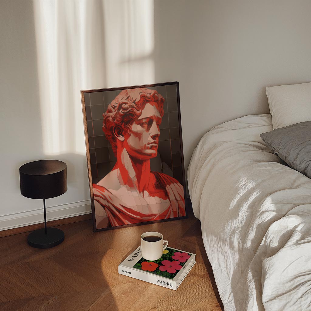 Klassieke Buste Art – staande Popart wanddecoratie van WallArtistic