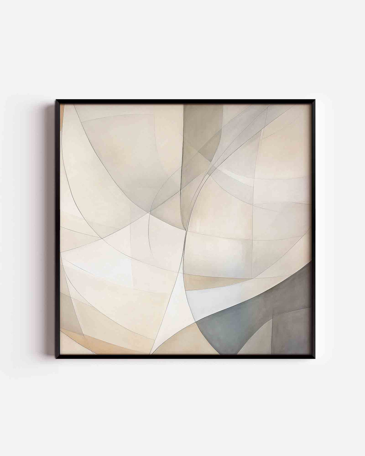 Abstracte vormen – abstracte vierkante poster als wanddecoratie