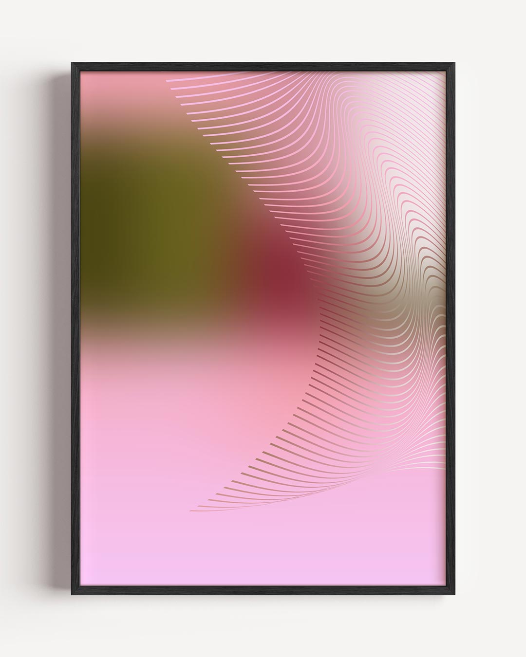 Dromerige Pastel Golven – kleurrijke abstracte portret poster als wanddecoratie