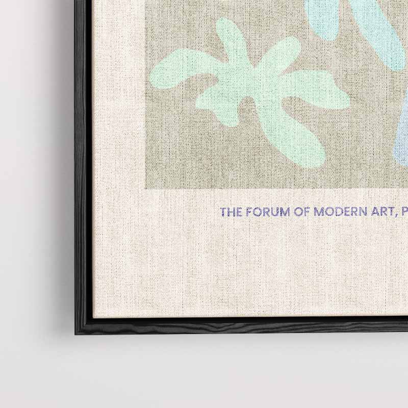 Flower Power Poster – kunstwerk met zwarte baklijst