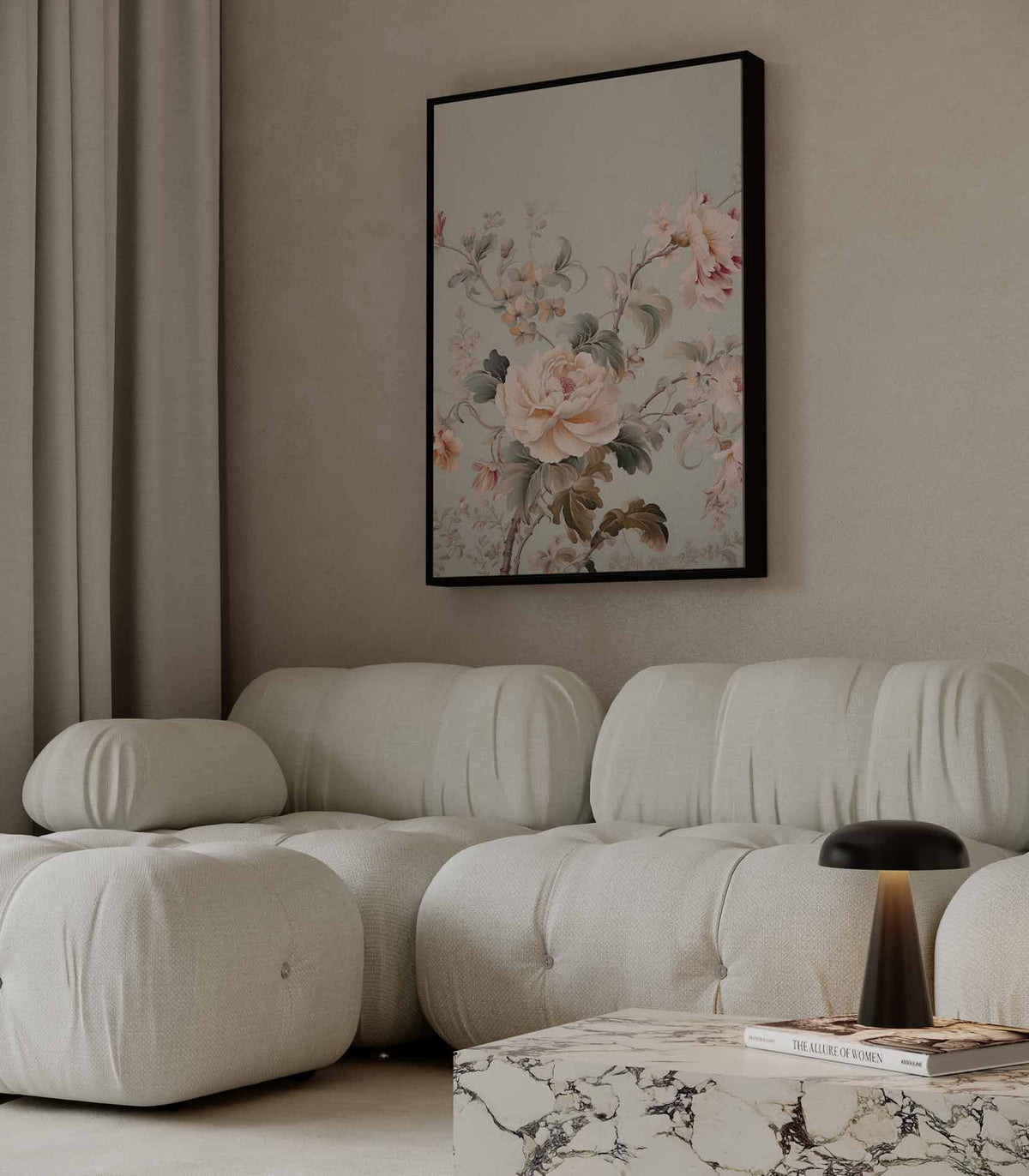 Bloemenpracht Wanddecoratie – dibond wanddecoratie in staand formaat