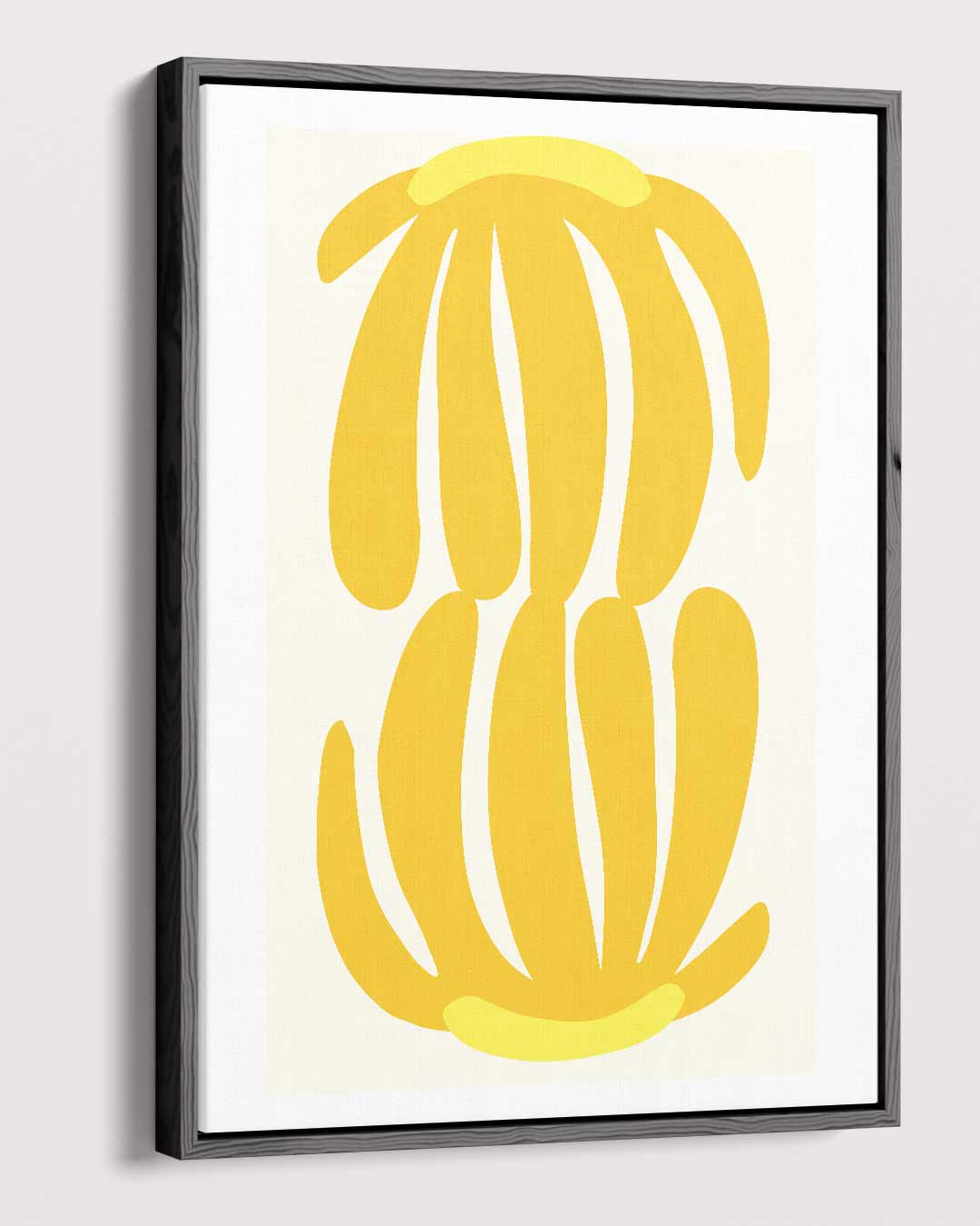 Speelse Bananenpracht – dibond kunstwerk als wanddecoratie
