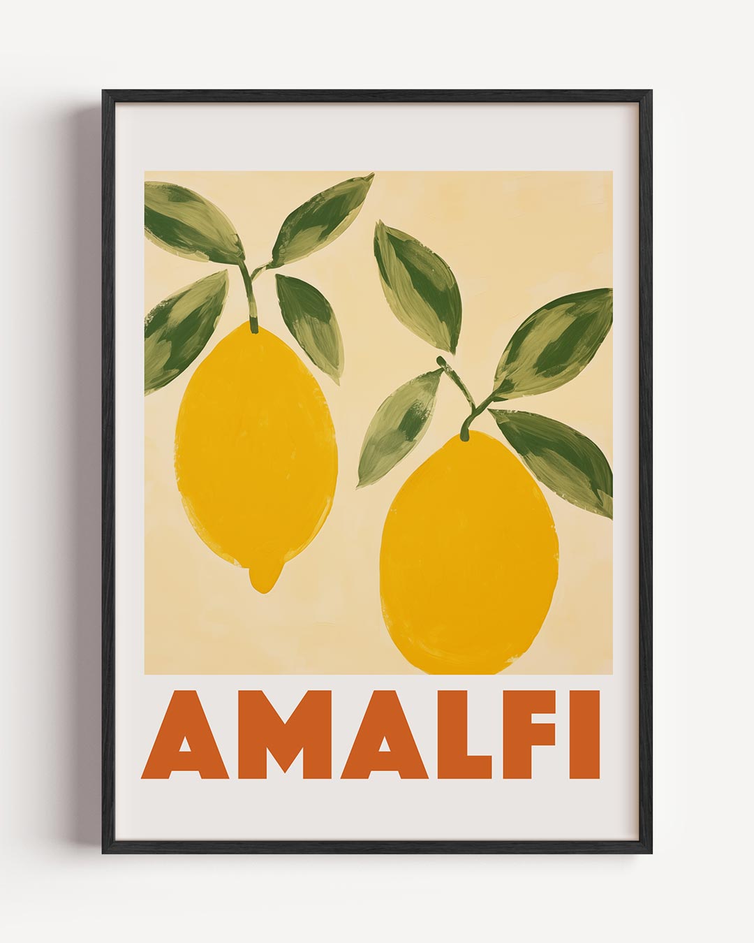 Zonovergoten Amalfi Citroen – zomer portret poster als wanddecoratie