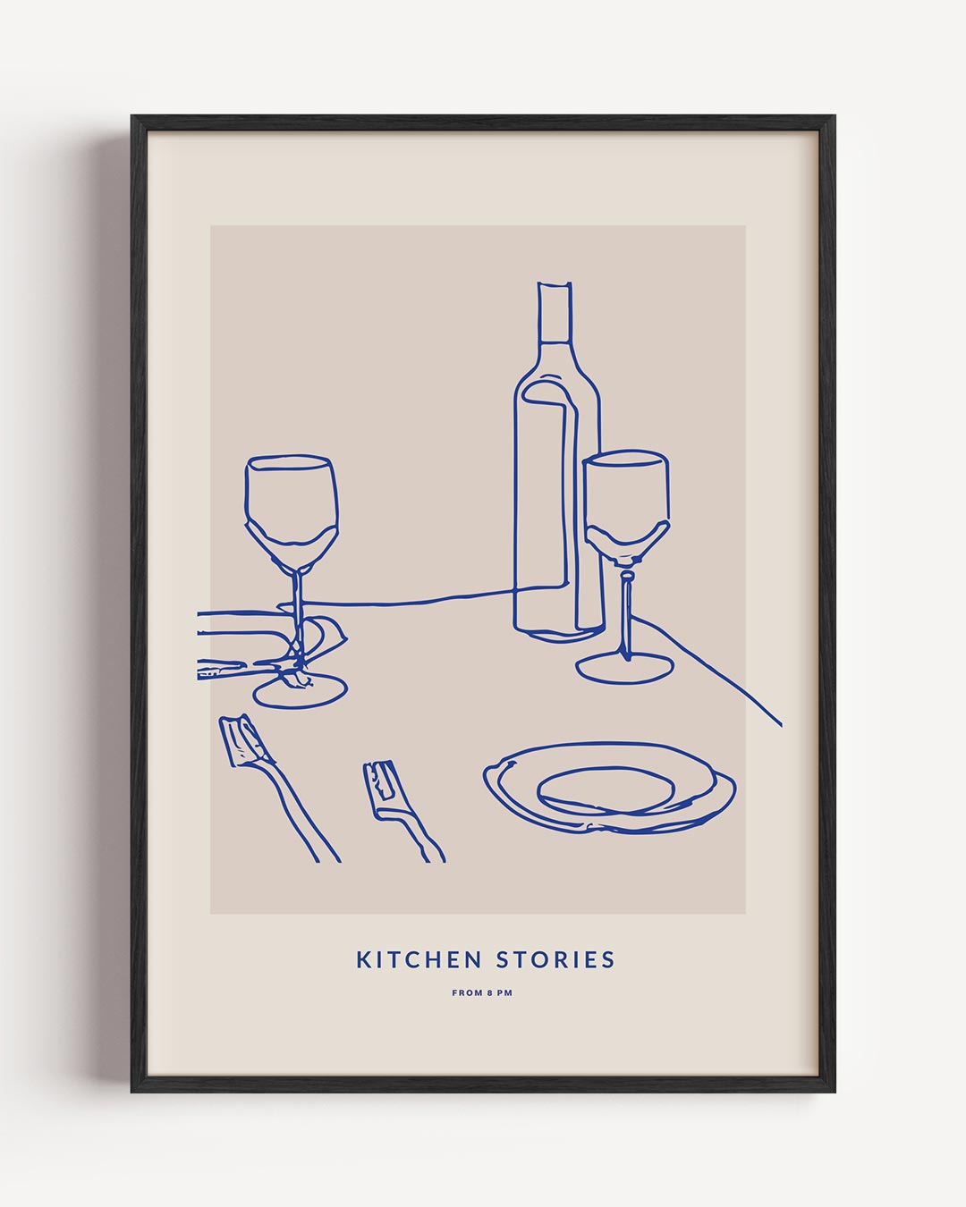 Gezellige Avond – keuken portret poster als wanddecoratie
