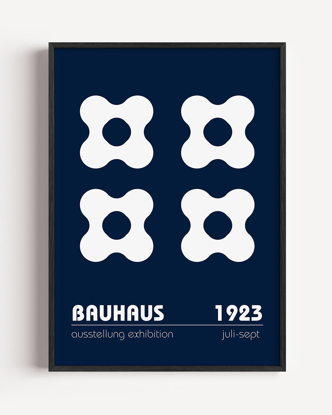 Vormen en vlakken – staande Bauhaus poster als wanddecoratie