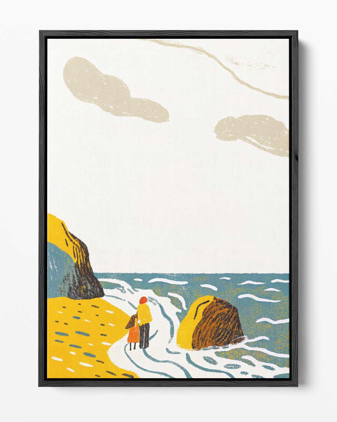 Wandeling langs de Kust – portret kunstwerk als wanddecoratie