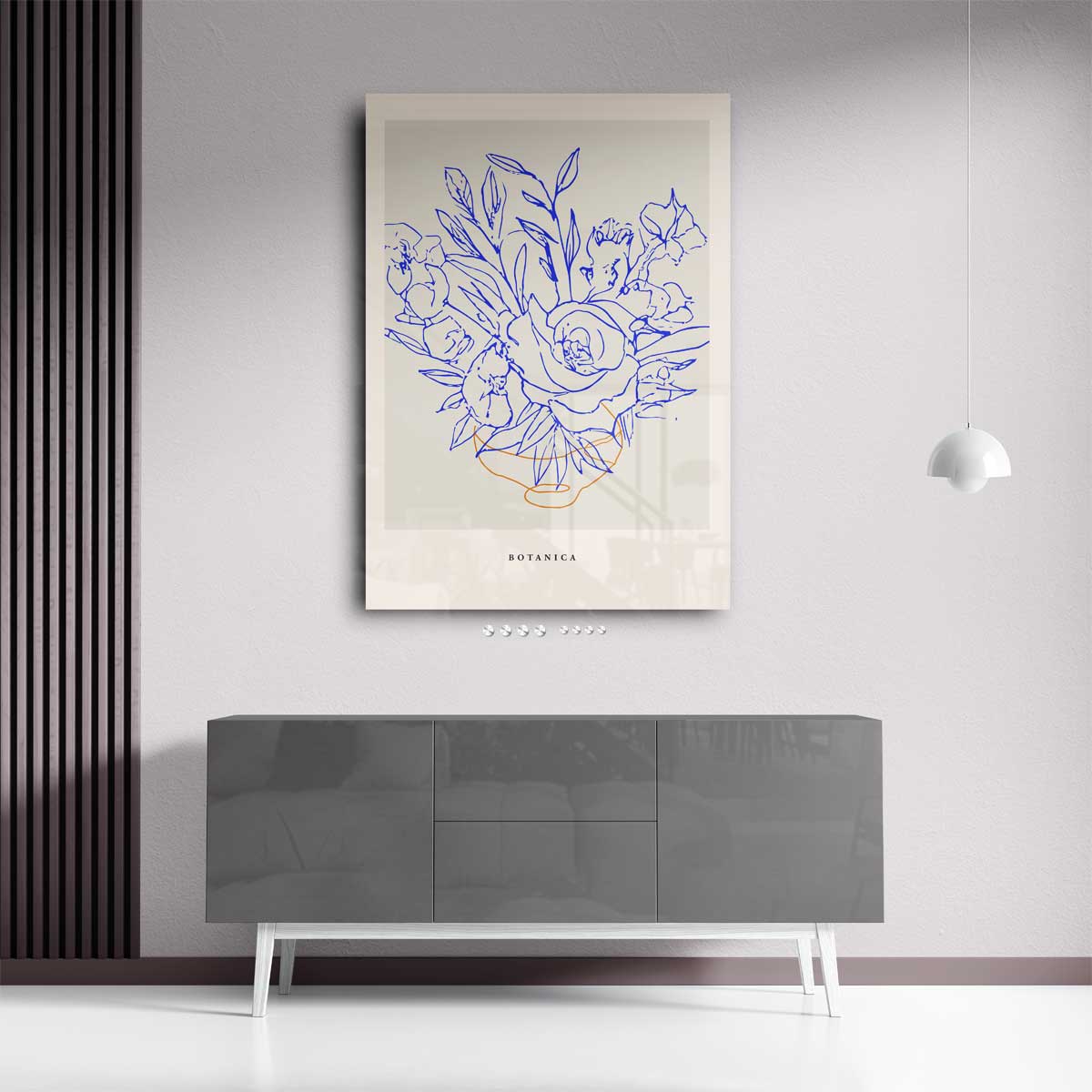 Botanica Bloemenschilderij – staand kunstwerk voor modern interieur