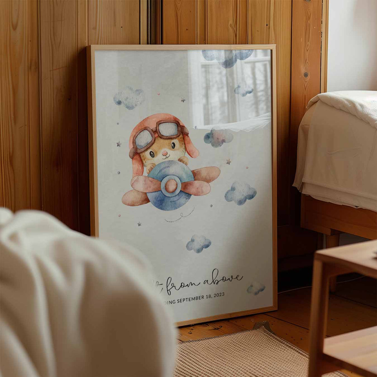 Lieve Piloot – staande muurposter voor de kinderkamer