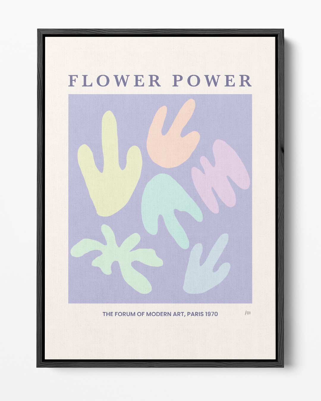 Flower Power Poster – portret kunstwerk als wanddecoratie