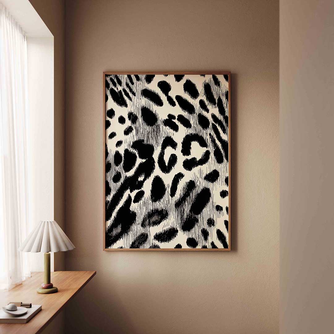 Luipaardpatroon – staande safari wanddecoratie van WallArtistic
