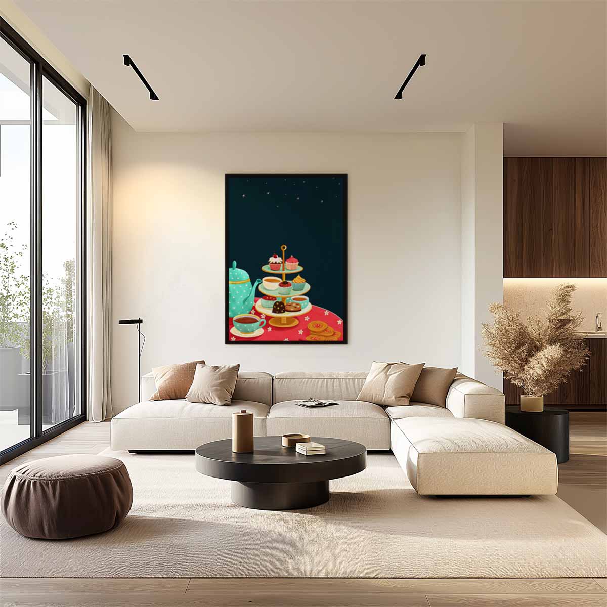 Afternoon Tea Delights – dibond wanddecoratie in staand formaat