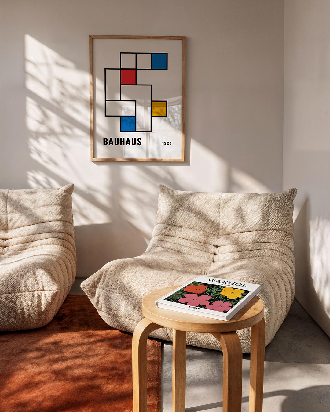 Vorm en kleur – geometrische Bauhaus poster in staand formaat