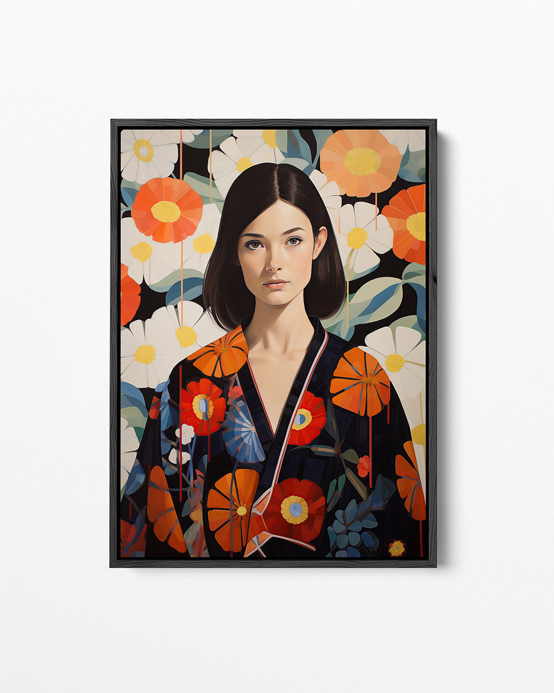 Bloemenportret – staand wanddecoratie kunstwerk