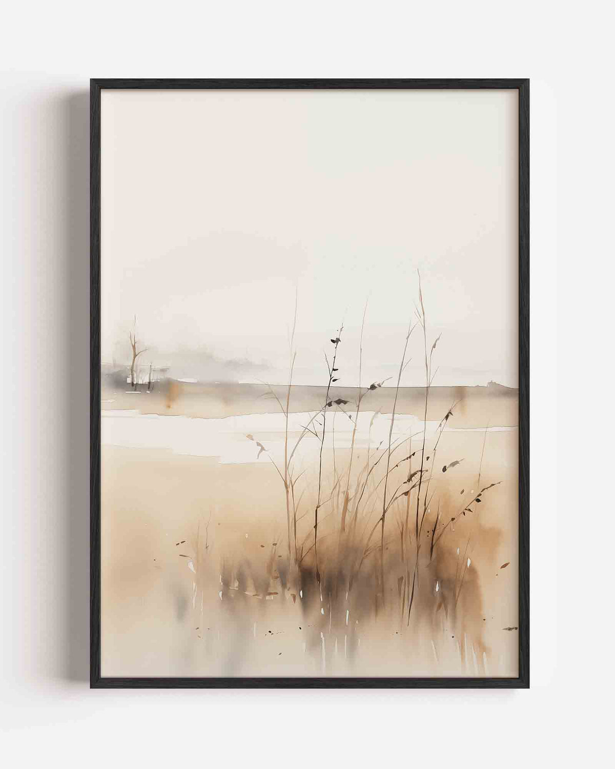 Landschap met riet – natuur portret poster als wanddecoratie
