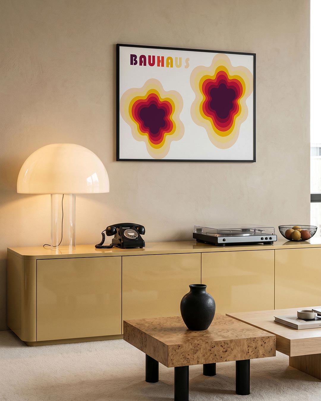 Vorm en kleur – moderne Bauhaus wandkunst als poster