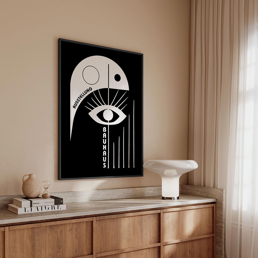  – geometrische Bauhaus poster in staand formaat