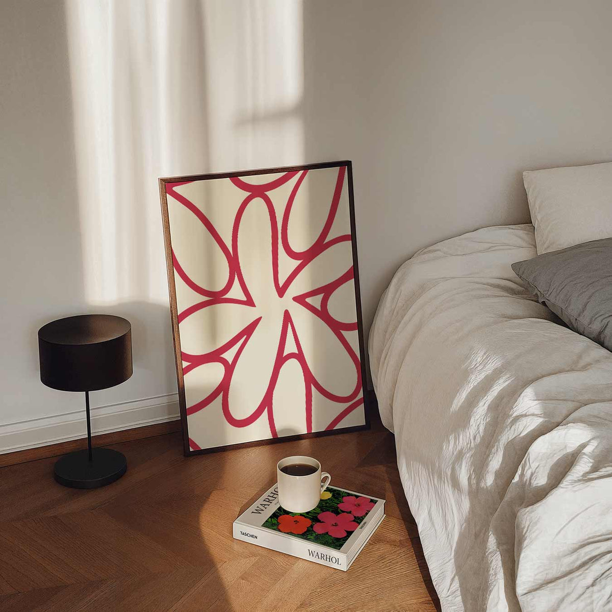 Bloemige Vibes – staande bloemen wanddecoratie van WallArtistic