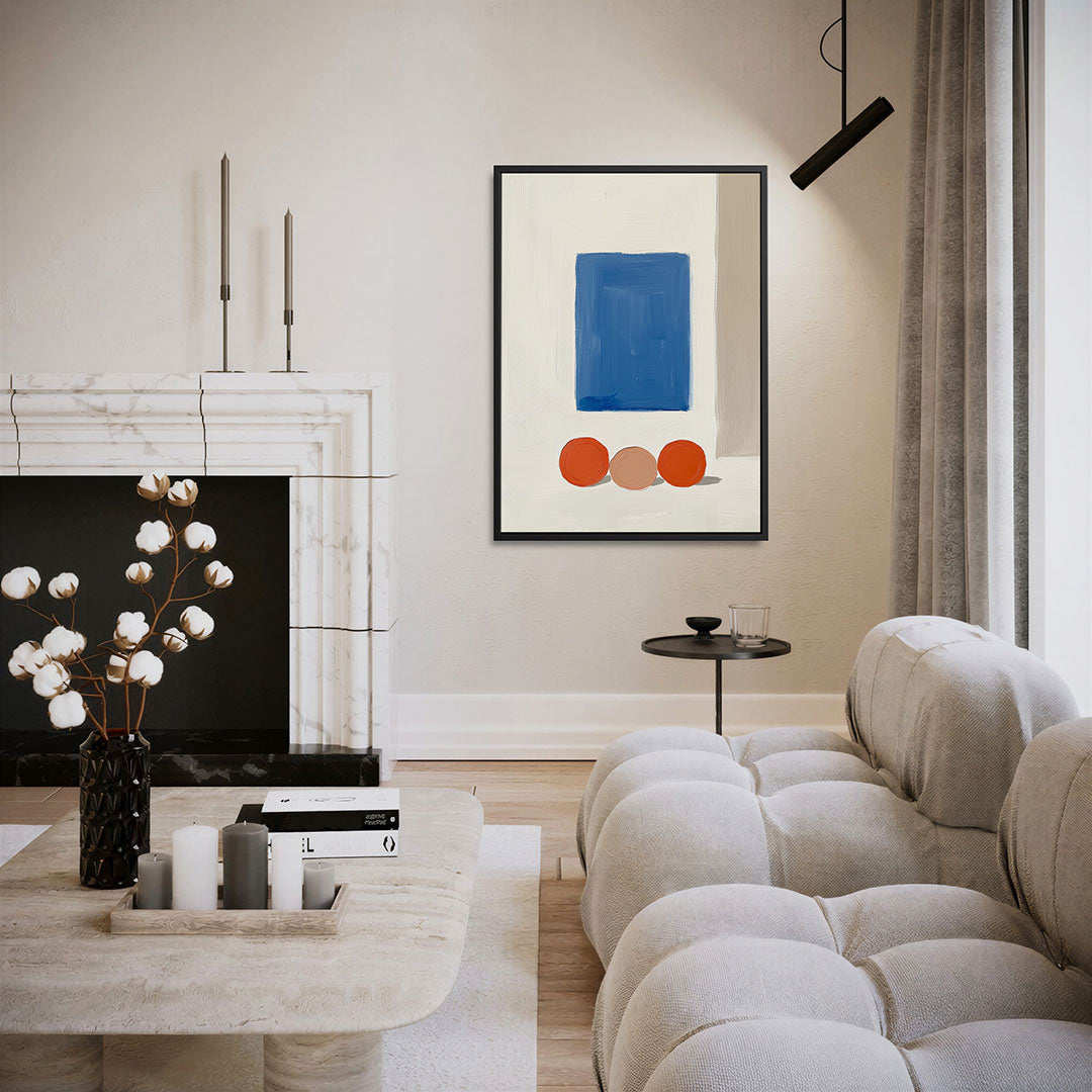 Geometrische vormen compositie – staand wanddecoratie kunstwerk