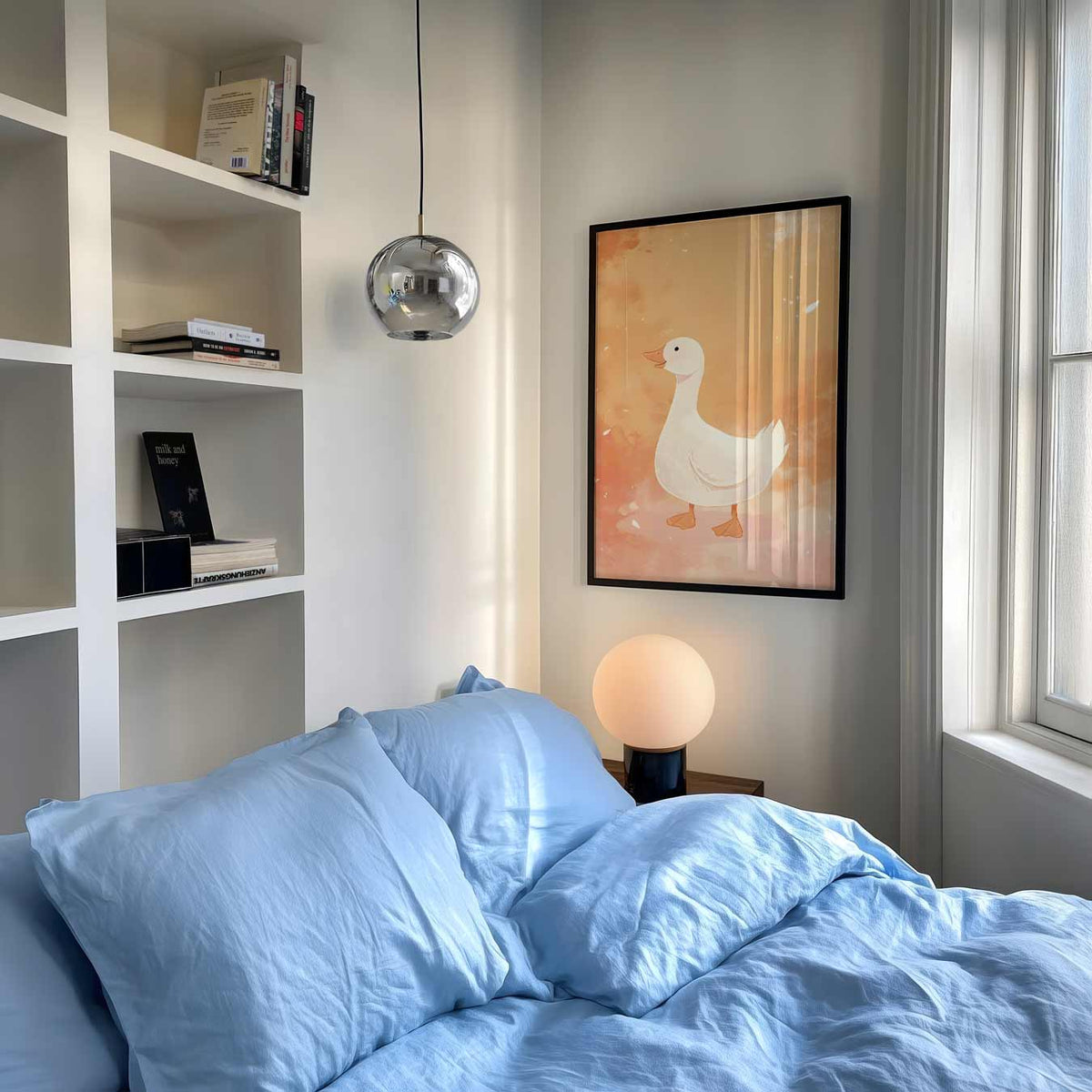 Vrolijke Gans Kunstposter – kinderposter in staand formaat