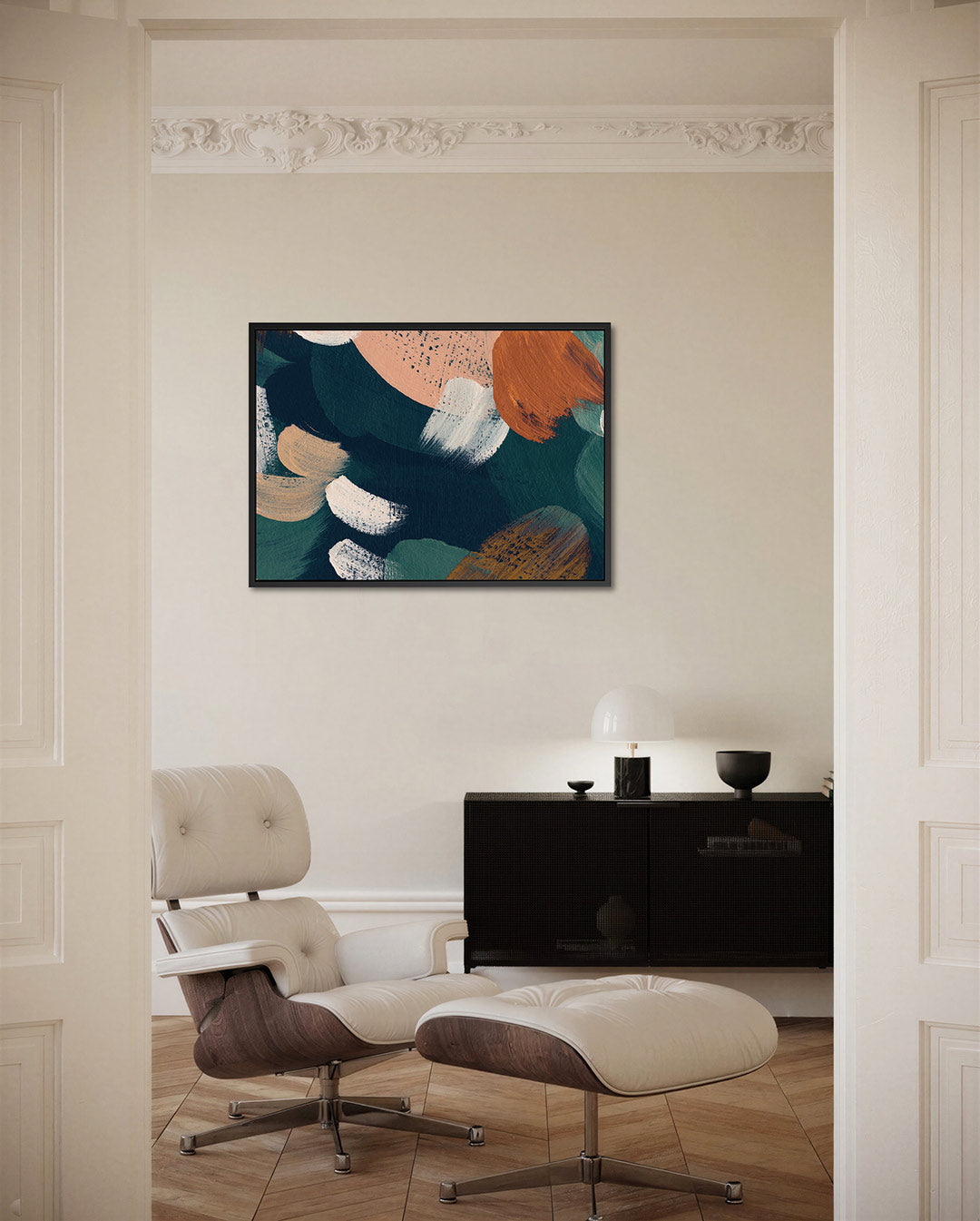 Kleurencompositie – Liggende wanddecoratie – liggende wanddecoratie