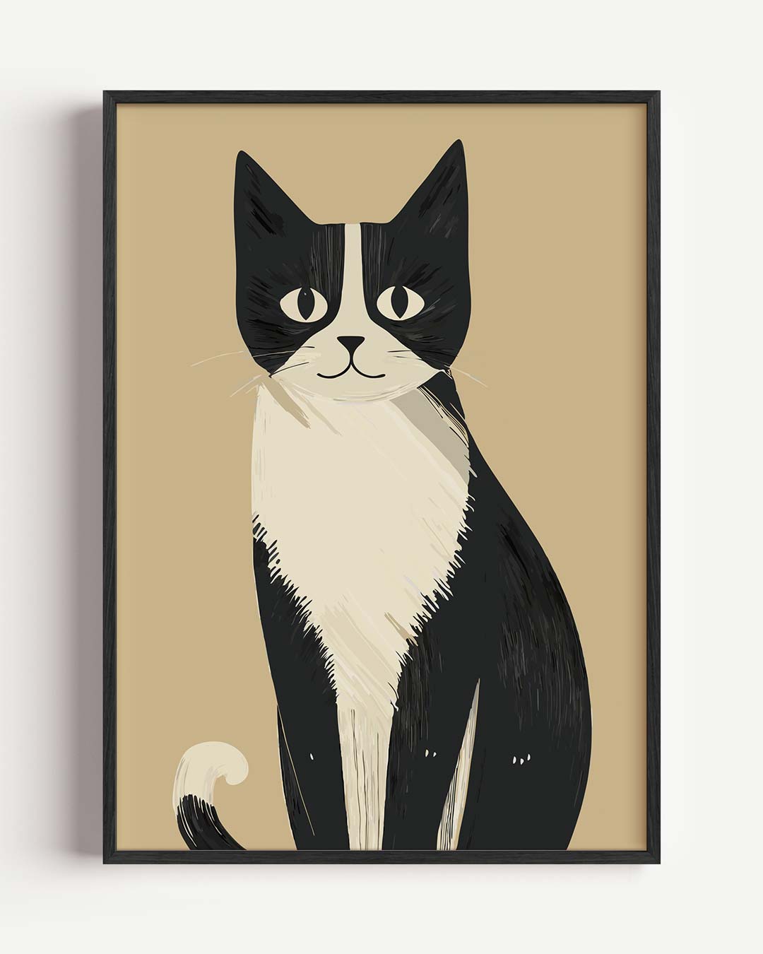 Schattige Kat – dieren portret poster als wanddecoratie