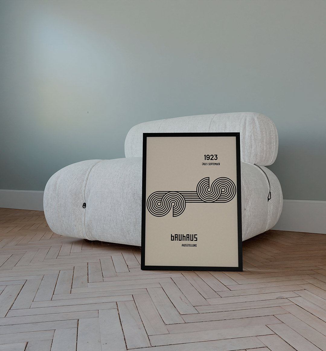 Abstracte – staande Bauhaus poster voor aan de muur