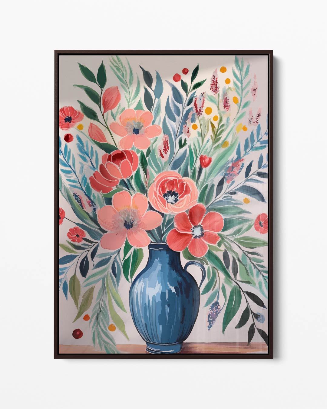 Bloemrijke Vase – portret kunstwerk als wanddecoratie