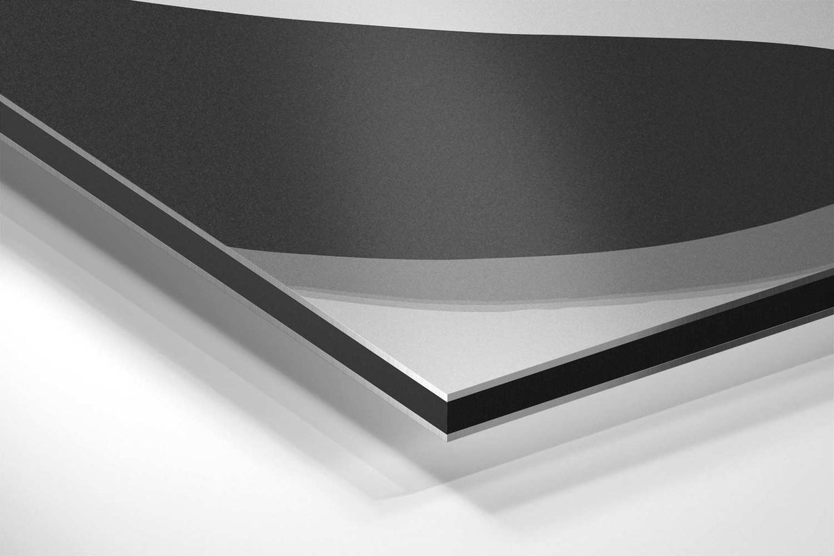 Elegante Abstractie in Zwart & Wit – canvas kunstwerk als wanddecoratie