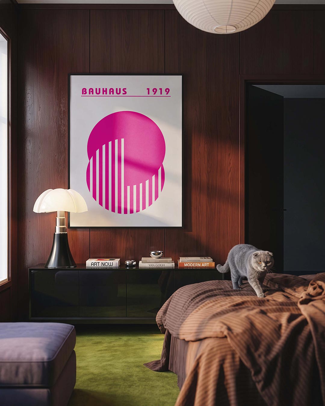  – geometrische Bauhaus poster in staand formaat