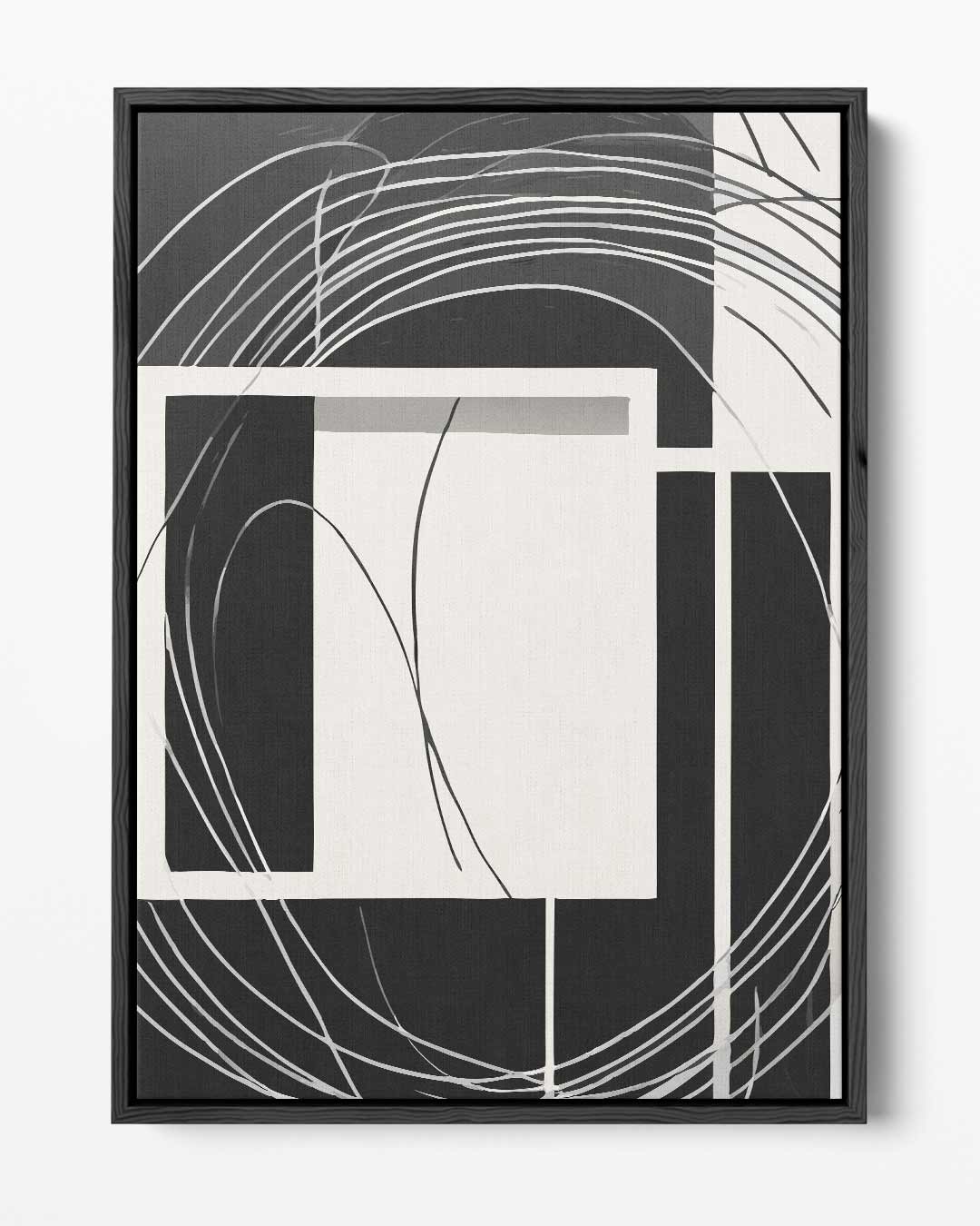 Spelen met Lijnen - Abstract Tweeluik – portret kunstwerk als wanddecoratie