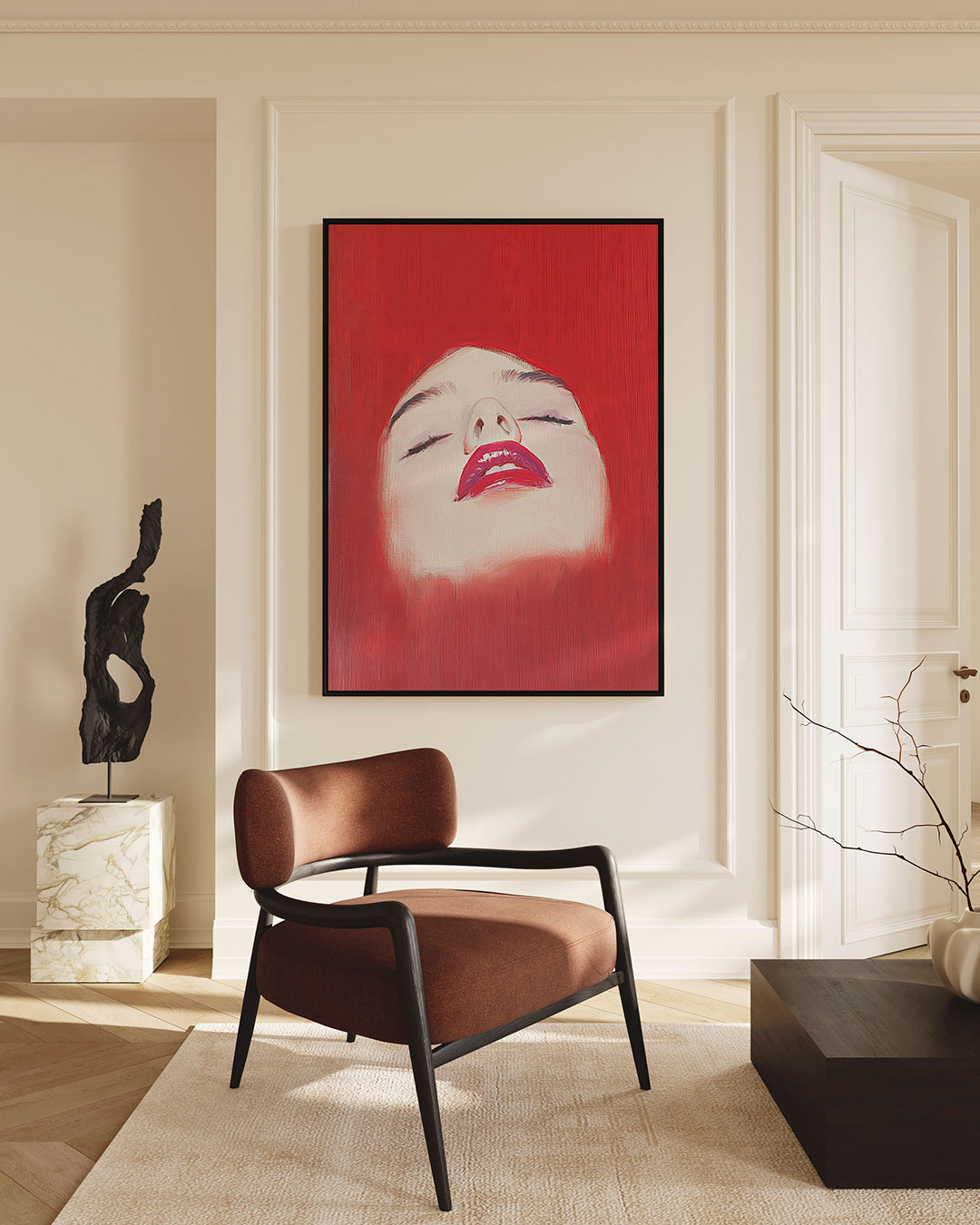 Dromerige expressie – staande wanddecoratie