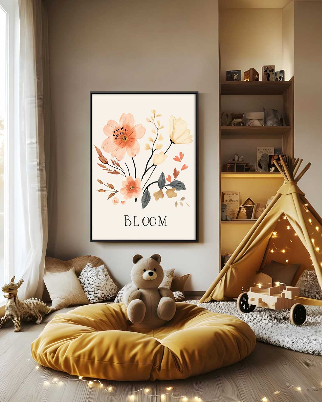 Bloemrijke Bloei – staand kunstwerk voor modern interieur