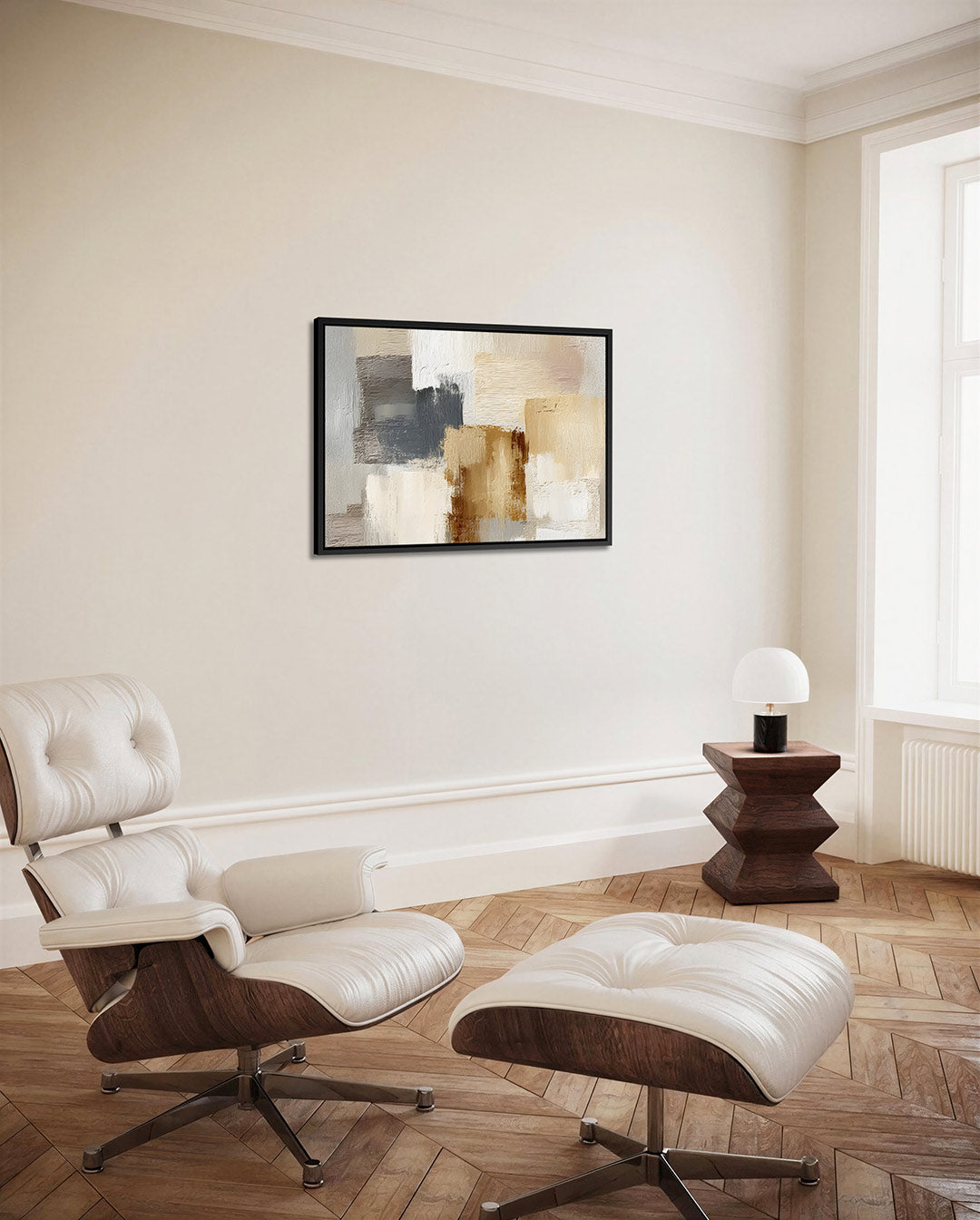 Gelaagde kleurvlakken – alternatieve weergave van het kunstwerk