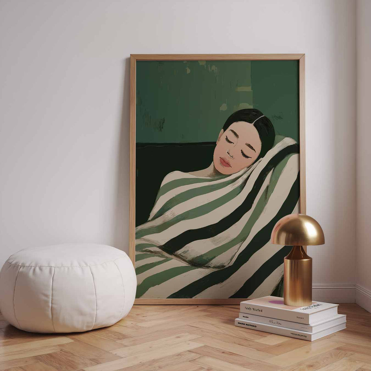 Dromerige Groen Getinte – staande zomer wanddecoratie van WallArtistic