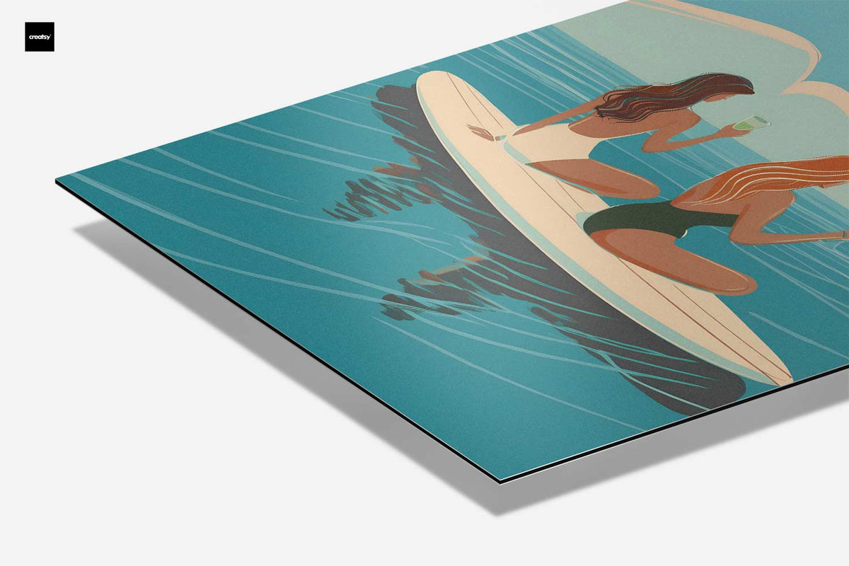 Zonsondergang op het Water – canvas kunstwerk als wanddecoratie