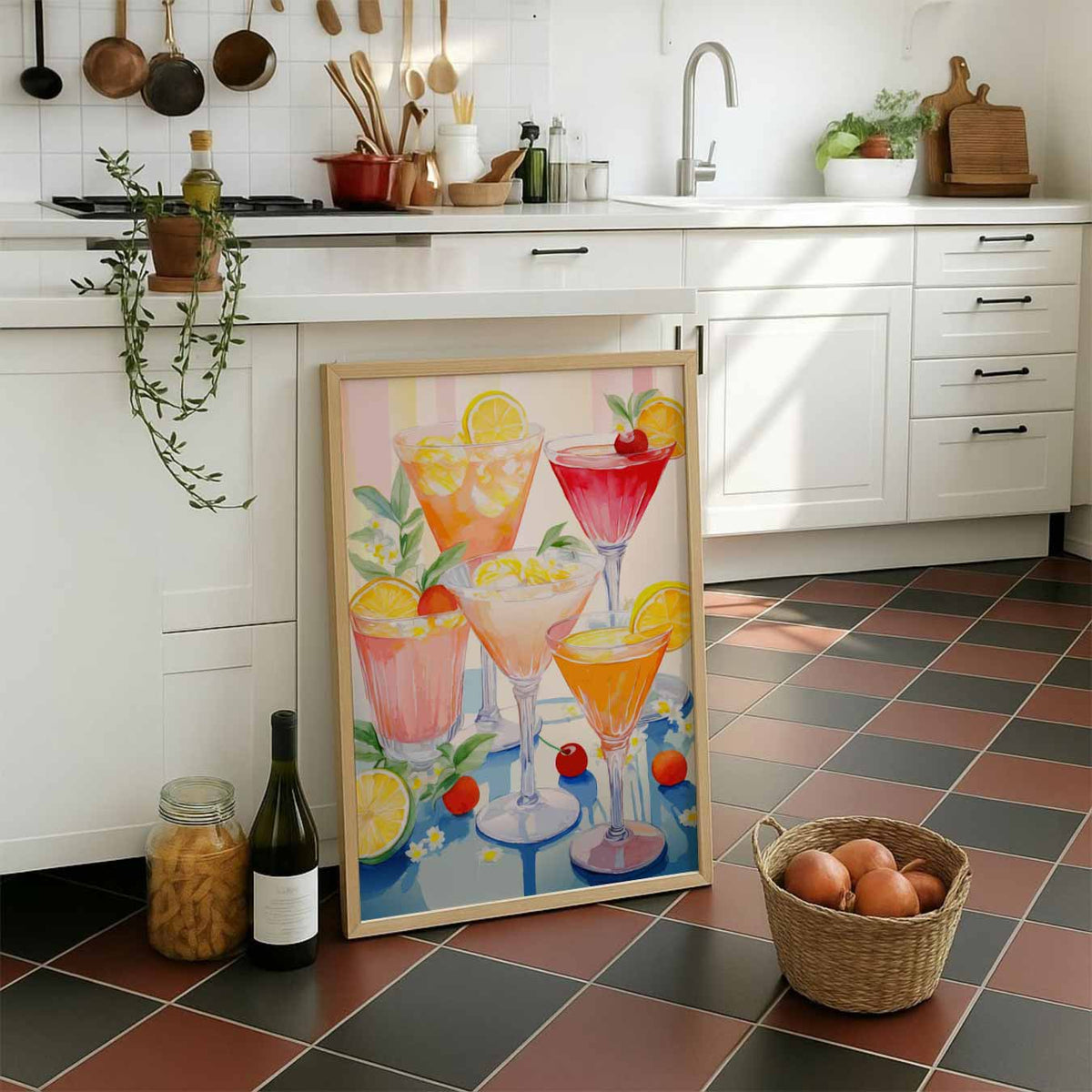 Cocktail Party – staande muurposter voor keuken of eethoek