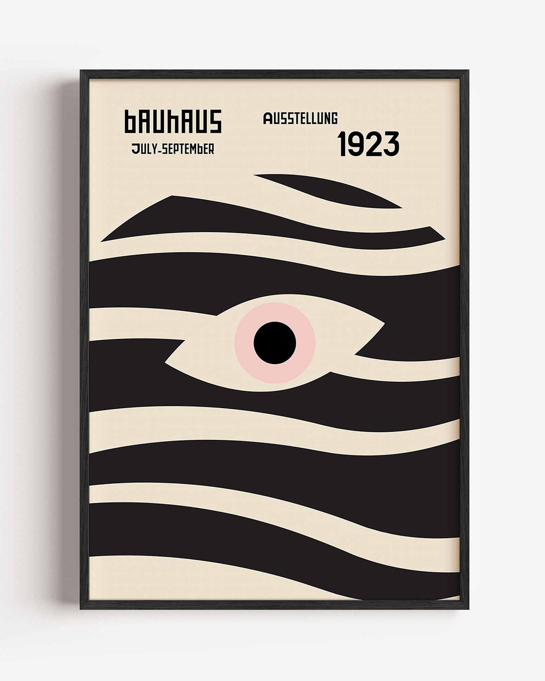 Vorm en balans – staande Bauhaus poster als wanddecoratie