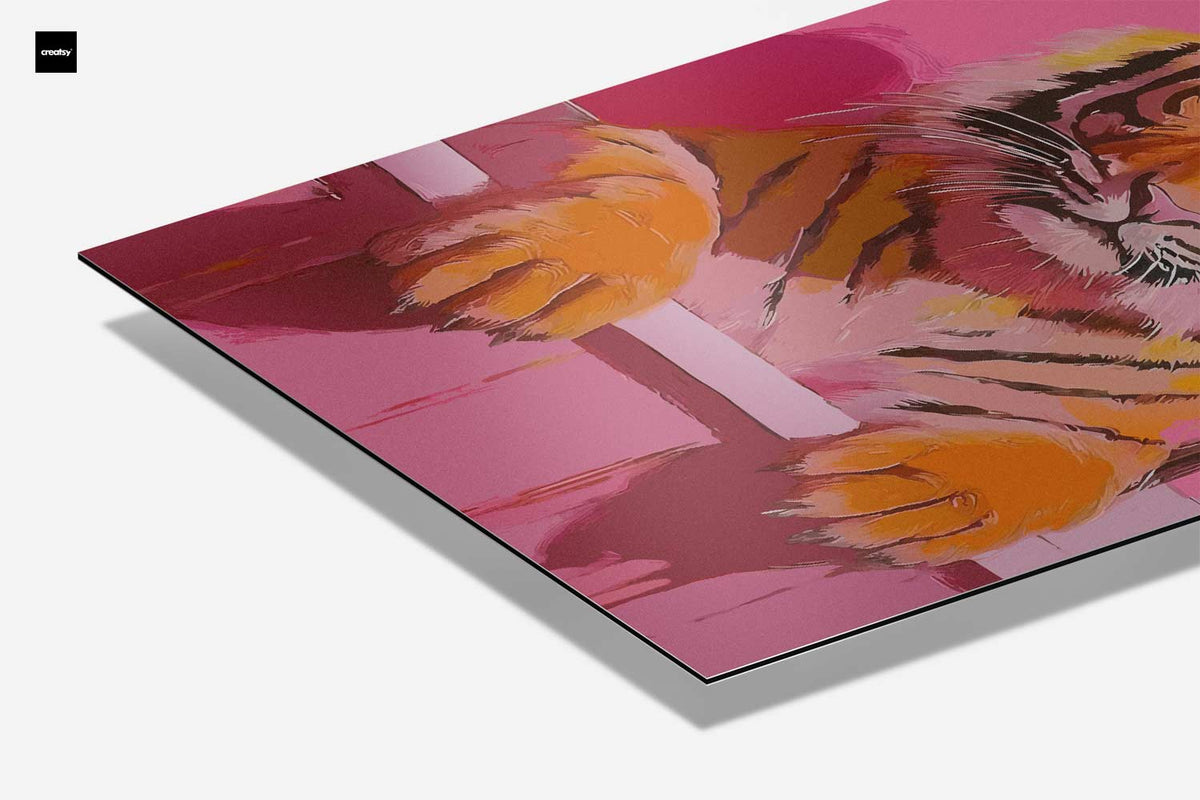 Opera d'arte Tigre nel Bagno
