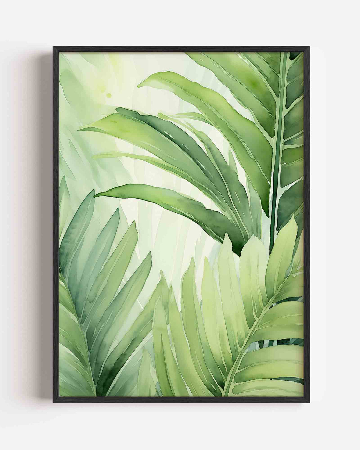 Groene bladeren – jungle portret poster als wanddecoratie