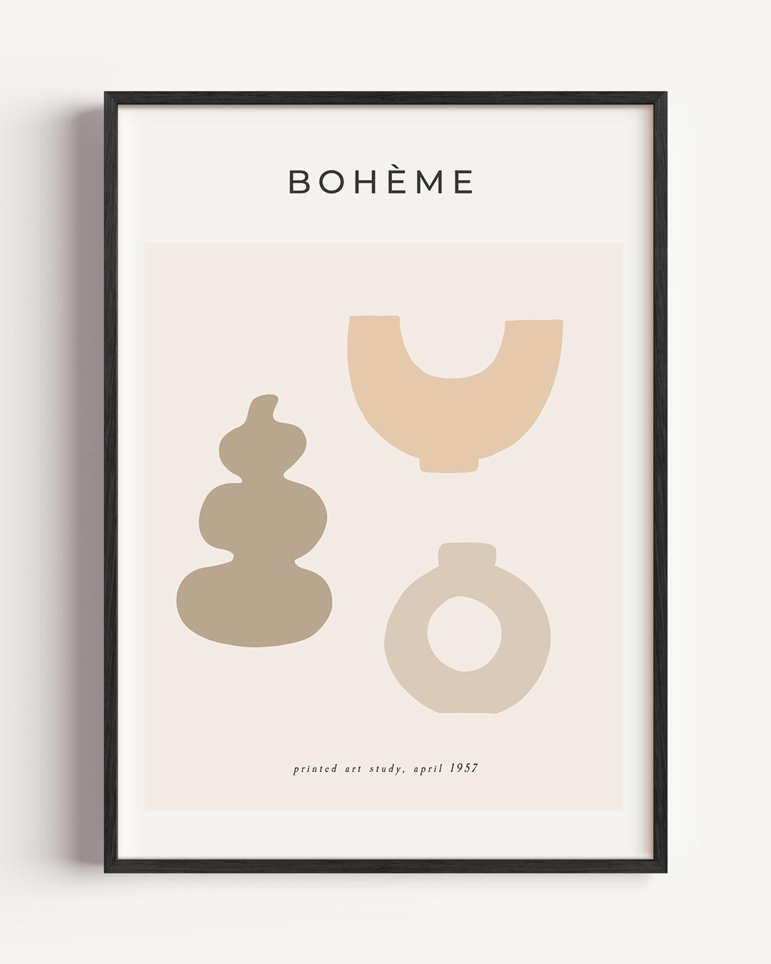 Bohème Abstracte Kunstposter – moderne portret poster als wanddecoratie